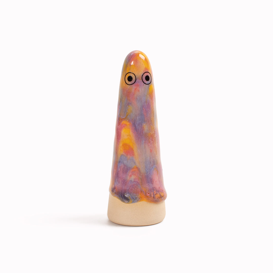 Meet the iconic hand glazed, ceramic Ghost - a personality laden decorative object from Studio Arhoj! Like much of Anders Arhoj's creations, these are inspired by Japanese ceramics but with a Scandinavian twist