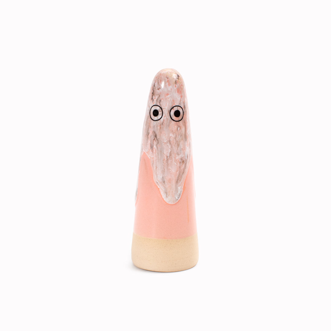 Ghost | Ceramic Figurine | Pink Hues