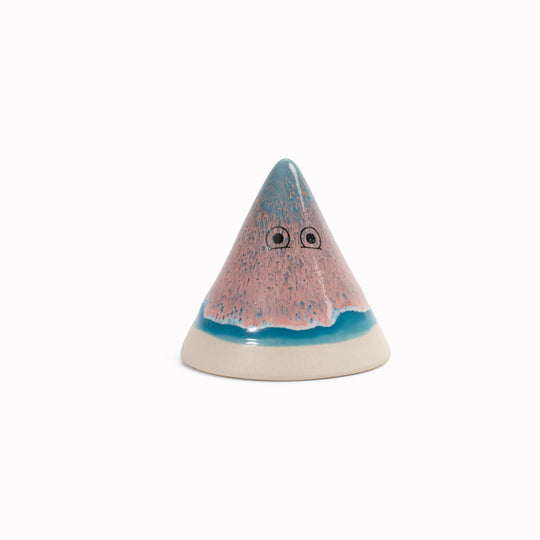 Meet Fuji!&nbsp;Fuji is a&nbsp;cone mountain shaped, hand glazed ceramic&nbsp;figurine&nbsp;created as a close relative of the classic Arhoj Ghost.