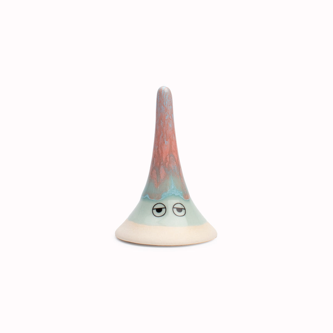 Meet Yoko! Yoko is a wide bottomed, skinny, hand glazed ceramic figurine created as a close relative of the classic Arhoj Ghost. 