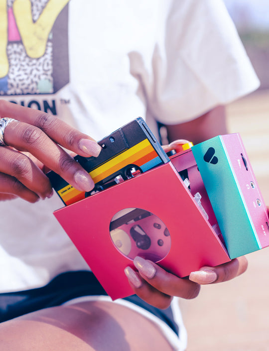 WE-001 | Bluetooth Cassette Player | Pink
