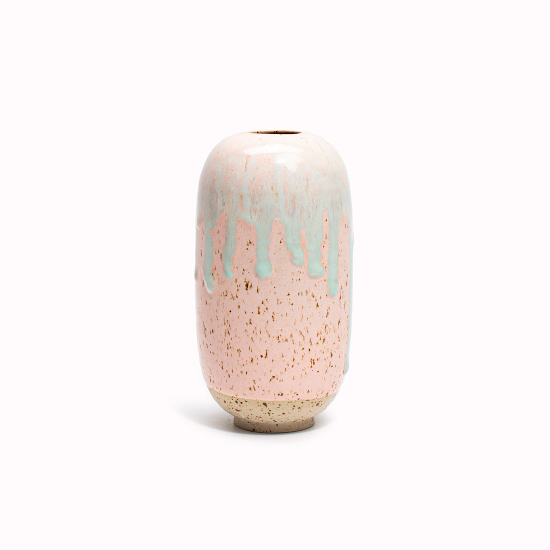 Yuki Mini Hand-thrown Vase | Pink Melt