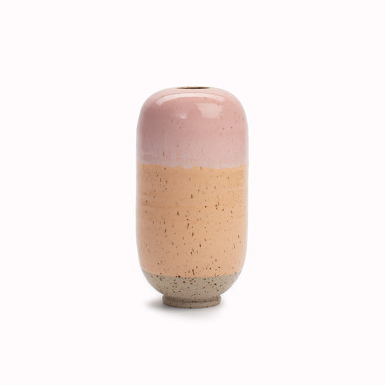 Yuki Mini Hand-thrown Vase | Pink Melt