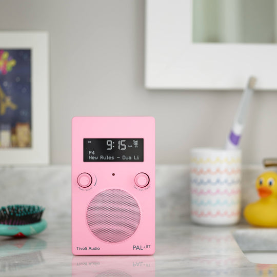 Portable digital radio from Tivoli Audio combining classic design with modern functionality. Engineered for reliability, the PAL+ BT provides versatile audio playback through its high-quality DAB+/FM digital tuner and integrated Bluetooth connectivity.