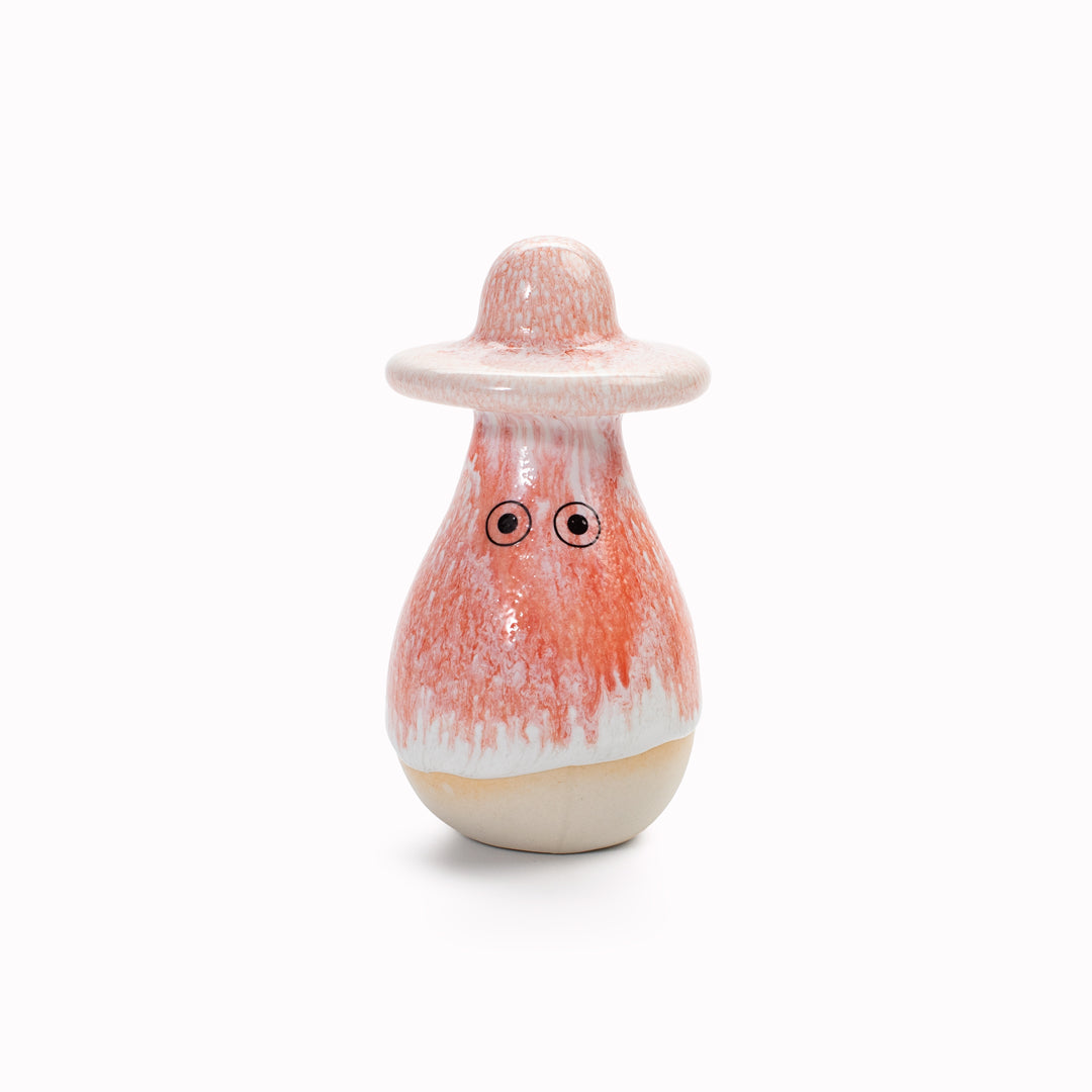 Meet Washi!&nbsp;Washi is a&nbsp;pear shaped, hat wearing, hand glazed ceramic&nbsp;figurine&nbsp;created as a close relative of the classic Arhoj Ghost.