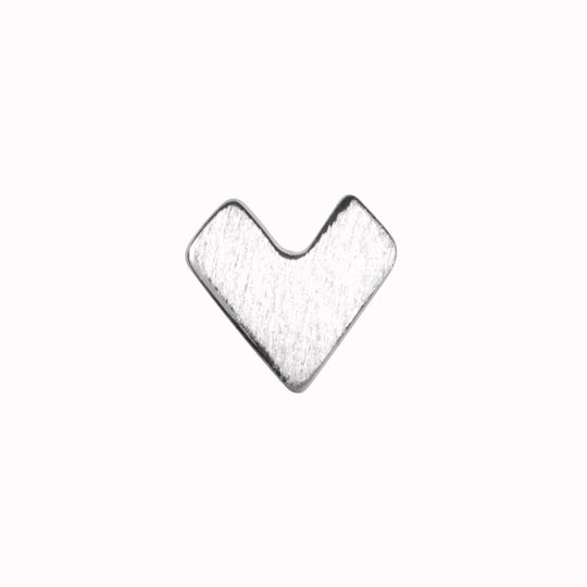 Pixel Love Sterling silver earring is a quirky take on the classic heart earring and will be a final touch in your personal earring mix and match.