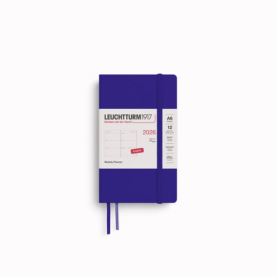 The Pocket Weekly Planner 2026 by Leuchtturm1917 is A6 size and softcover. It runs from January 2026-December 2026 and it comes with a host of useful features!