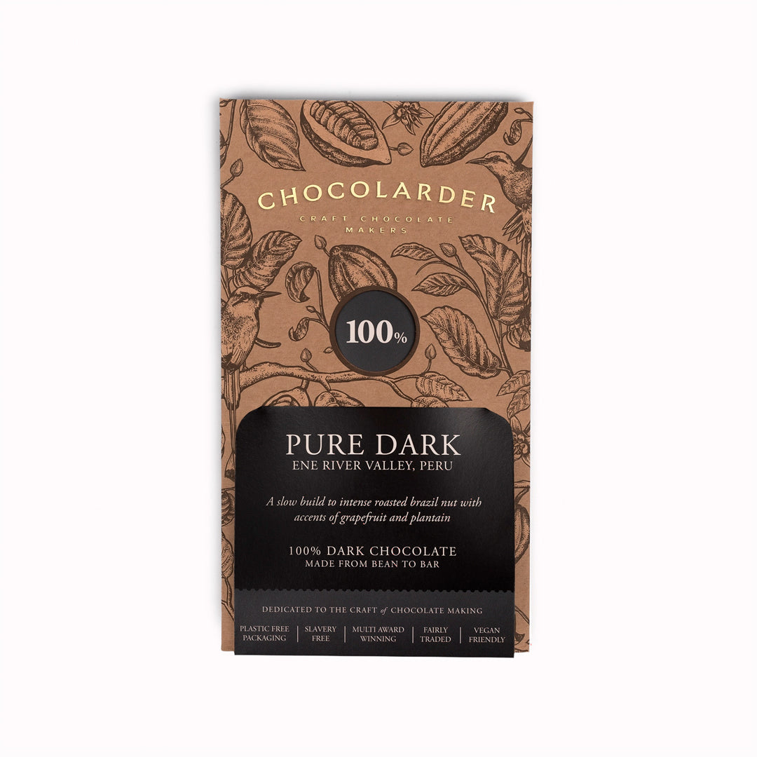 Sourced from Asháninka-grown cacao in the Peruvian rainforest, this bar leans into clarity rather than intensity. The profile opens slowly, moving through roasted nut depth into brighter, fruit-led notes.