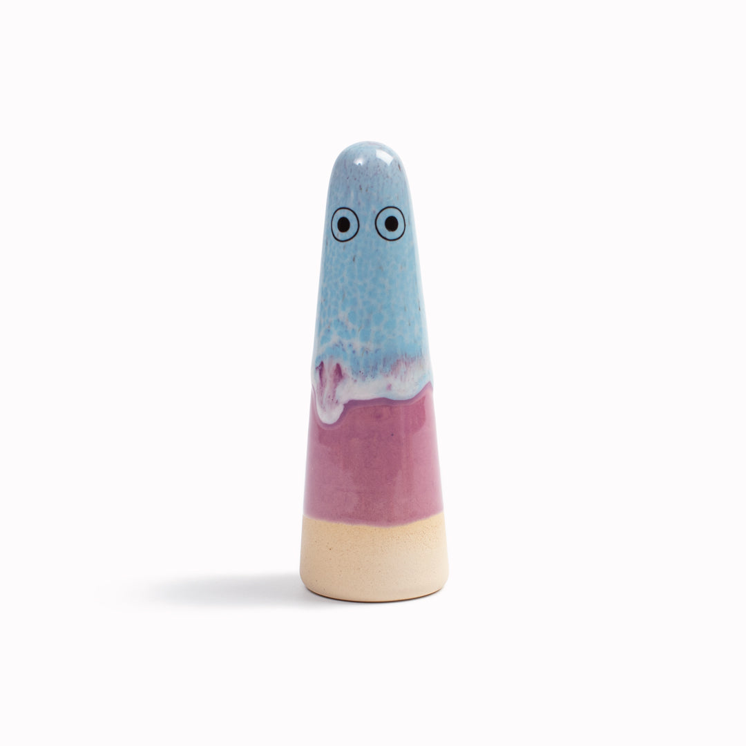 Meet the iconic hand glazed, ceramic Ghost - a personality laden decorative object from Studio Arhoj! Like much of Anders Arhoj's creations, these are inspired by Japanese ceramics but with a Scandinavian twist