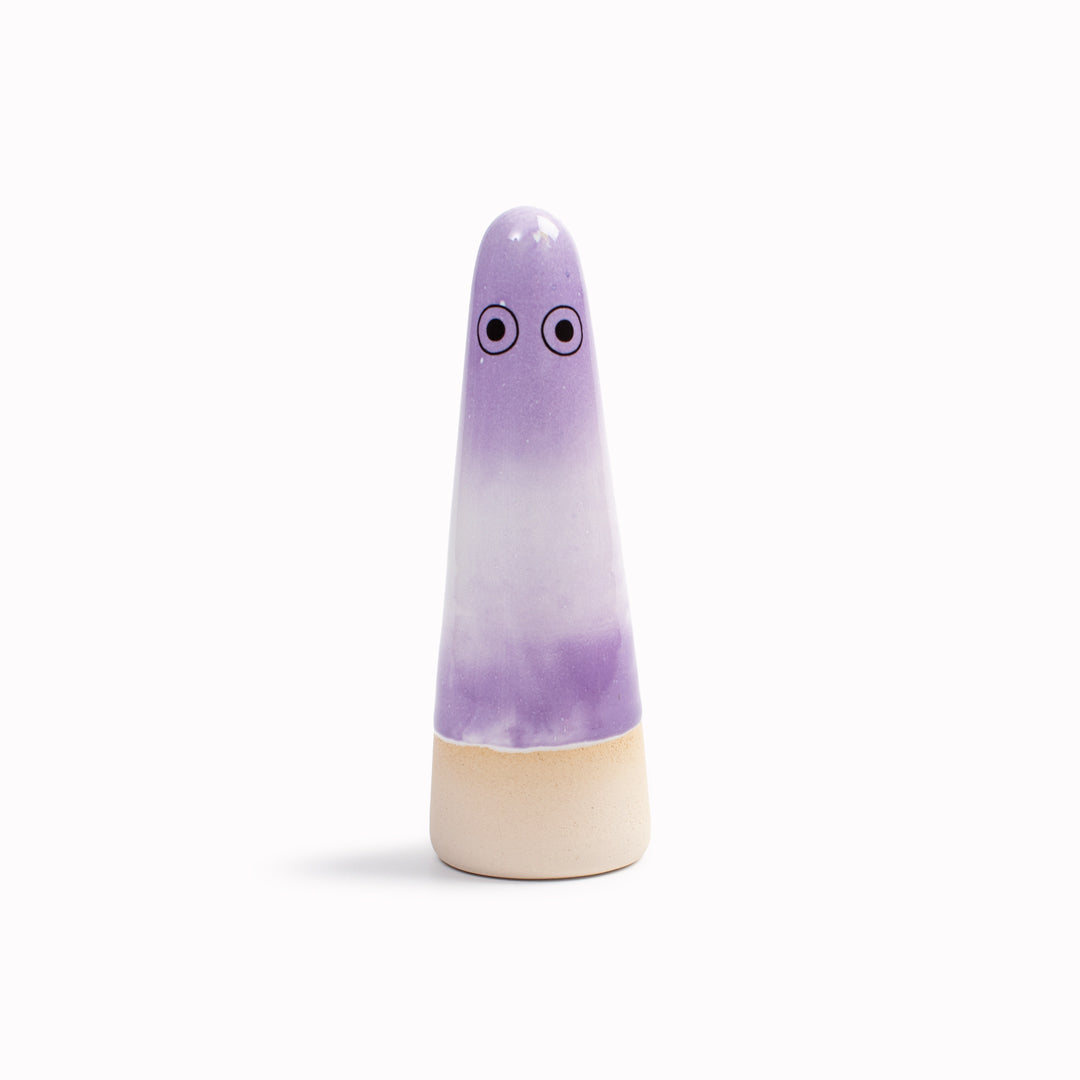 Meet the iconic hand glazed, ceramic Ghost - a personality laden decorative object from Studio Arhoj! Like much of Anders Arhoj's creations, these are inspired by Japanese ceramics but with a Scandinavian twist