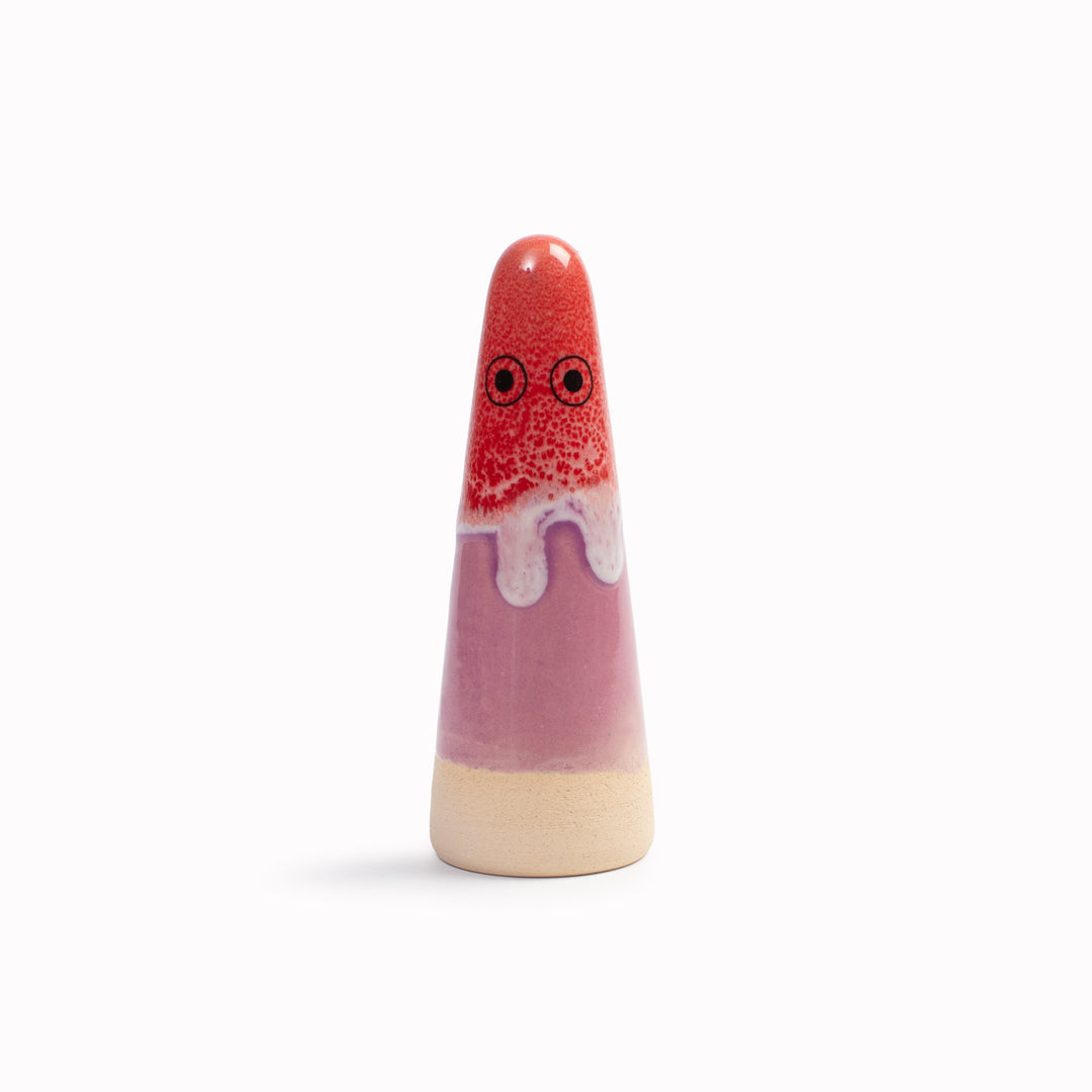 Meet the iconic hand glazed, ceramic Ghost - a personality laden decorative object from Studio Arhoj! Like much of Anders Arhoj's creations, these are inspired by Japanese ceramics but with a Scandinavian twist