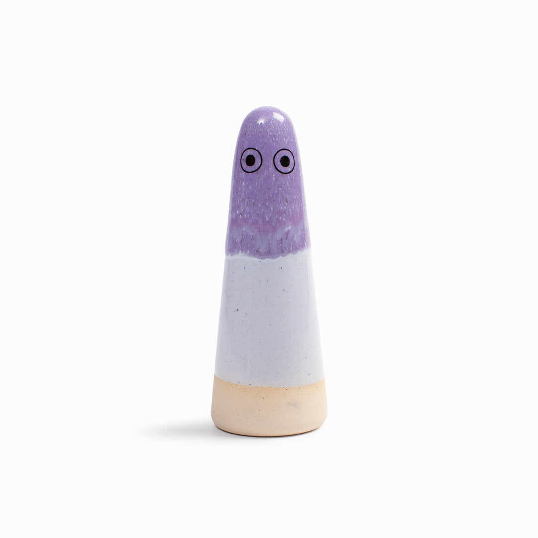 Meet the iconic hand glazed, ceramic Ghost - a personality laden decorative object from Studio Arhoj! Like much of Anders Arhoj's creations, these are inspired by Japanese ceramics but with a Scandinavian twist