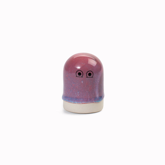 Meet Bobo! Bobo is a small and cute, stretched dome shaped, hand glazed ceramic figurine created as a close relative of the classic Arhoj Ghost.