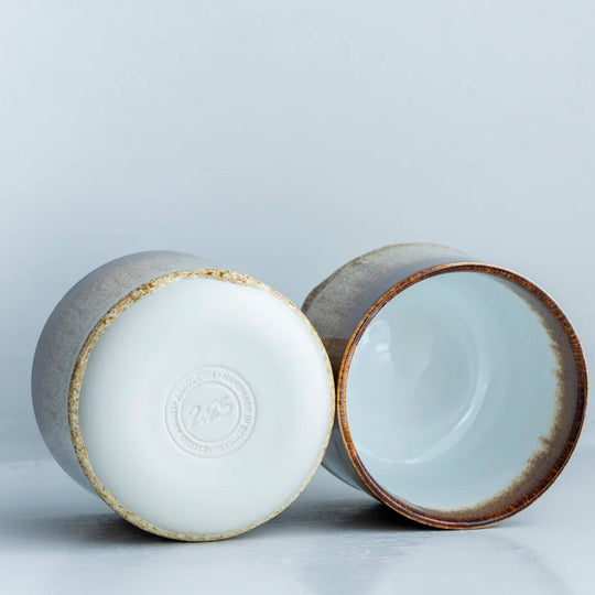 Danish made, Japanese inspired. Individual handmade, thick glazed, ceramic beakers from&nbsp;Studio Arhoj. Can be used as a drinking vessel or small planter (or simply beautifully ornamental).