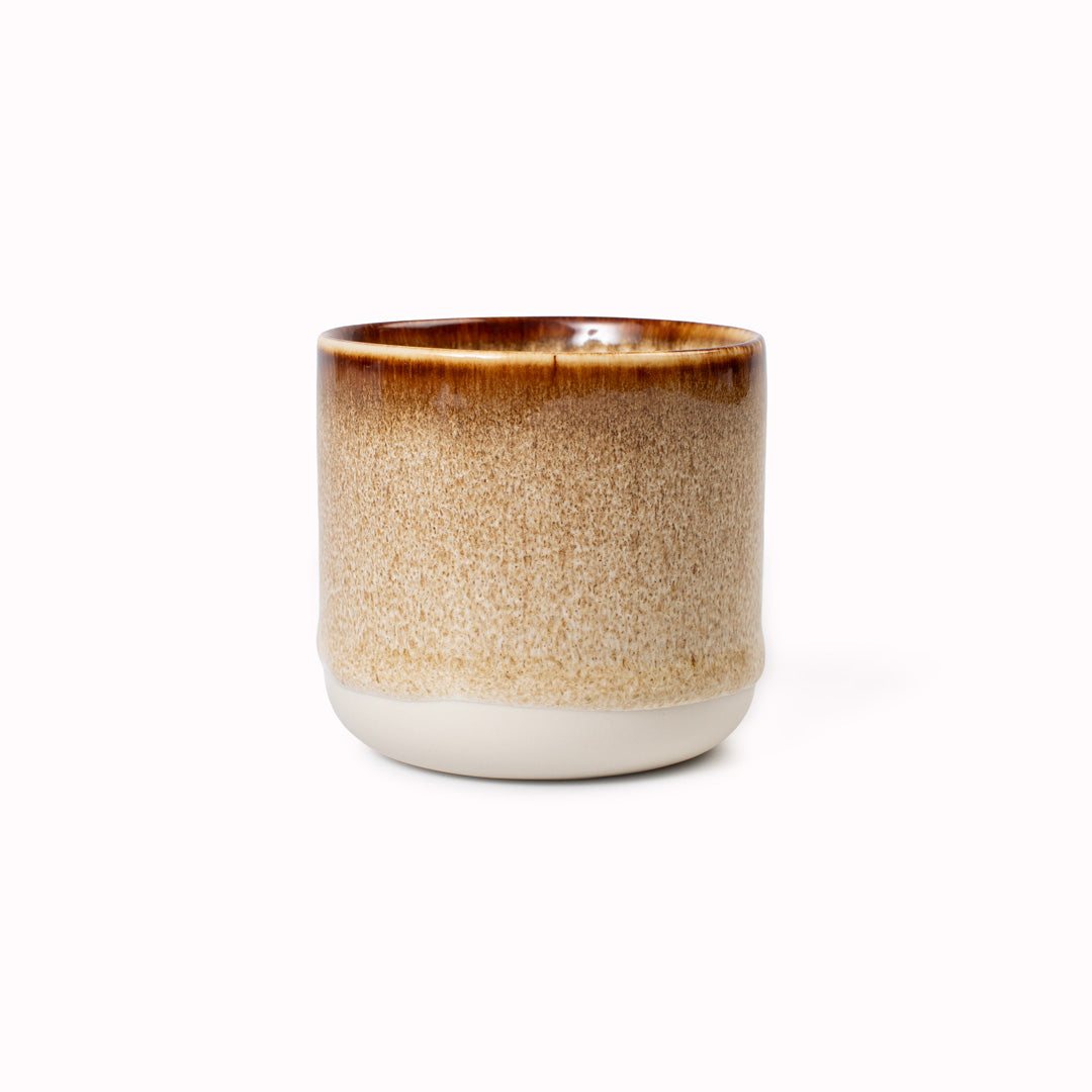 Danish made, Japanese inspired. Individual handmade, thick glazed, ceramic beakers from&nbsp;Studio Arhoj. Can be used as a drinking vessel or small planter (or simply beautifully ornamental).