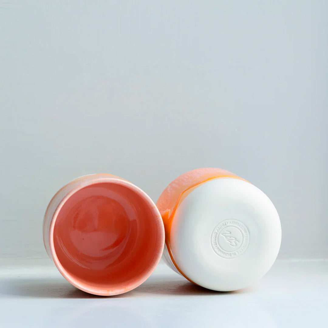 The vibrant orange and yellow Mandarin&nbsp;is handmade in Denmark - meaning glaze colour and finish will never be exactly the same on any two items, but this is absolutely a part of their unique appeal.