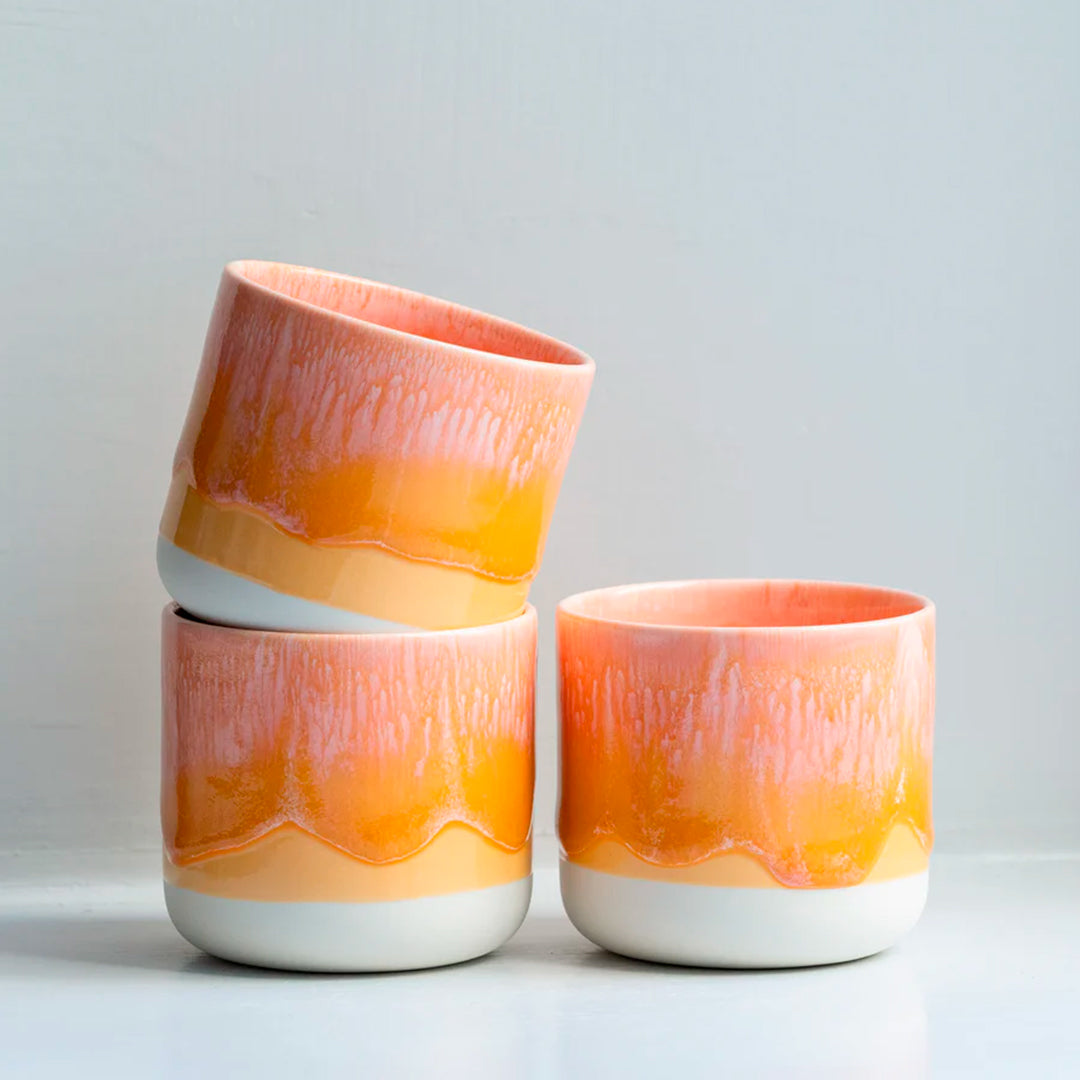 The vibrant orange and yellow Mandarin&nbsp;is handmade in Denmark - meaning glaze colour and finish will never be exactly the same on any two items, but this is absolutely a part of their unique appeal.