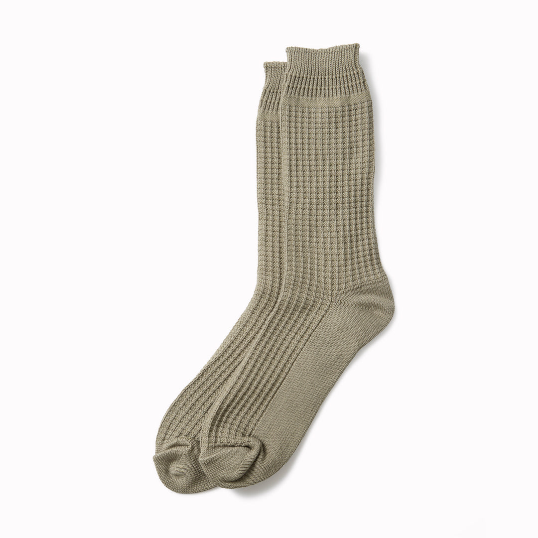 Cotton Waffle Socks | Sage