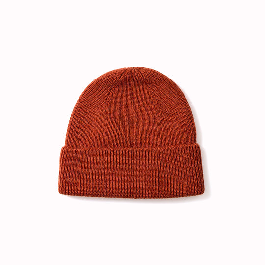 Merino Seamless Beanie | Terracotta