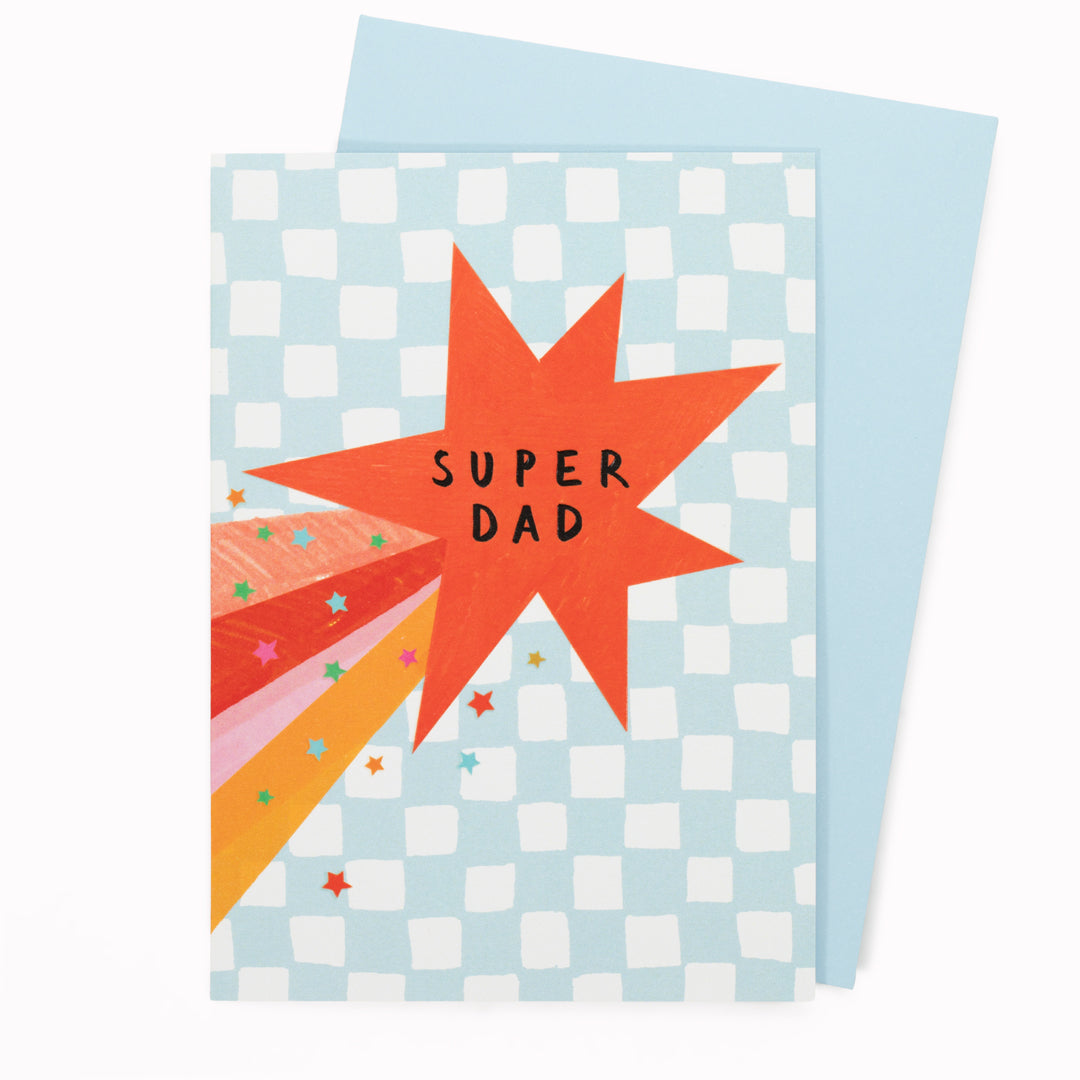Super Dad is an illustrative Father's Day Card with straight forward sentiment.