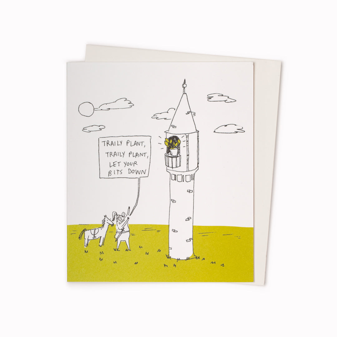 Traily Plant | Humour Greeting Card