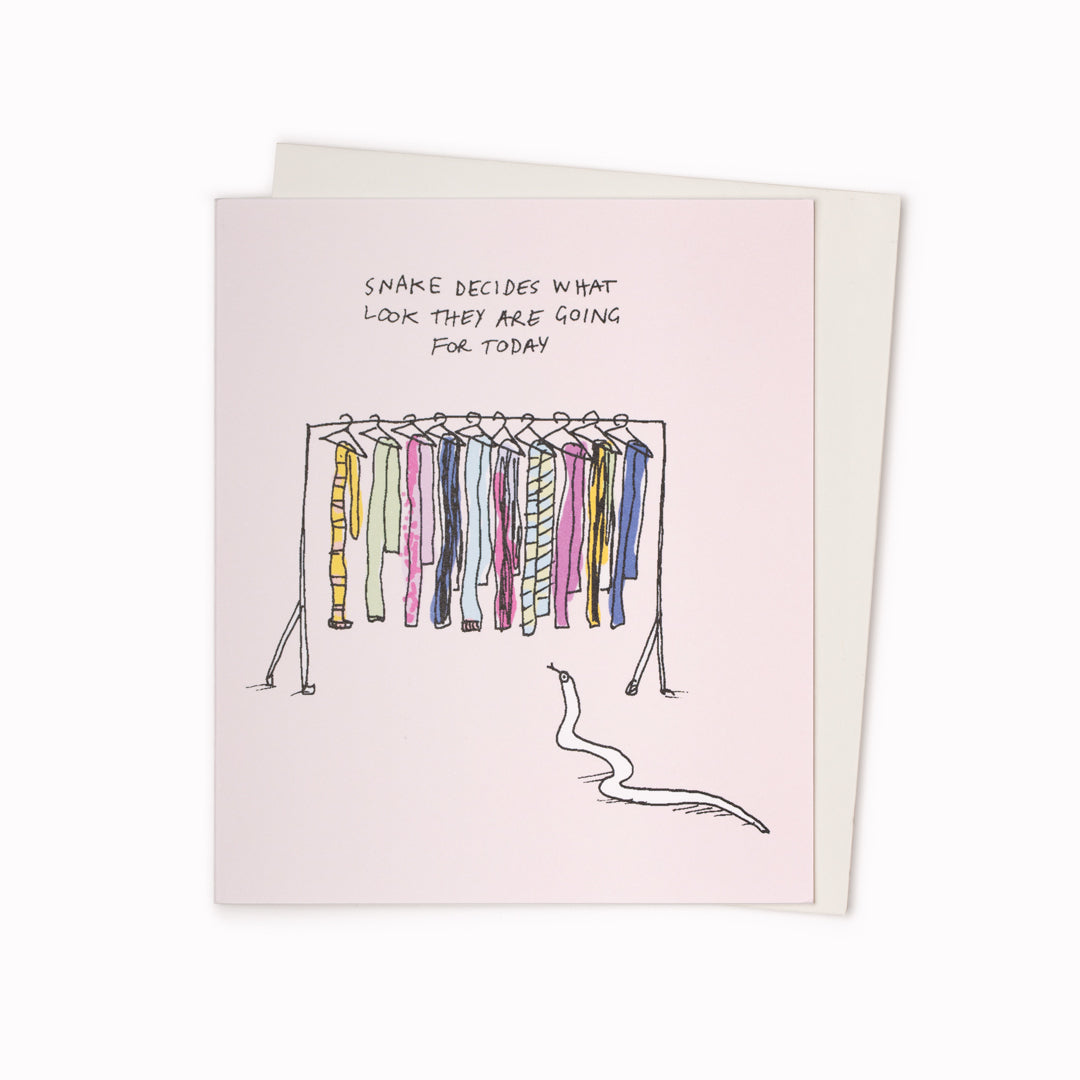 Snake Decides | Humour Greeting Card