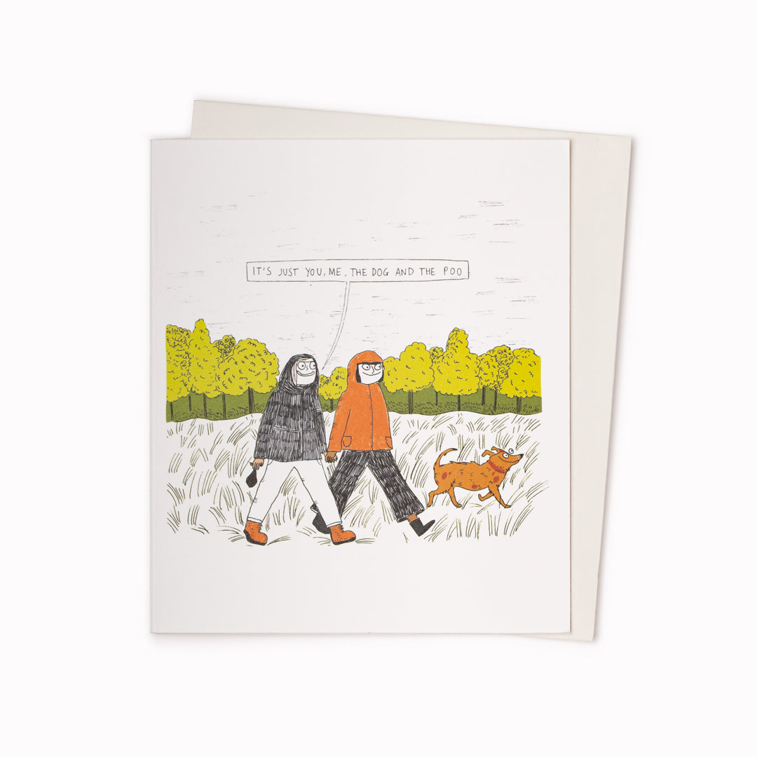 You Me And The Dog | Humour Greeting Card
