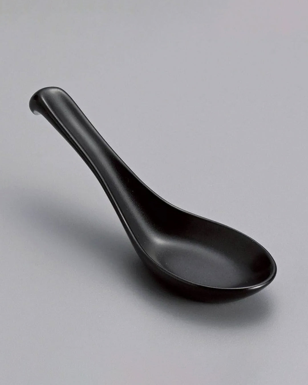 Porcelain Ramen Spoon | Matt Black 14.5cm