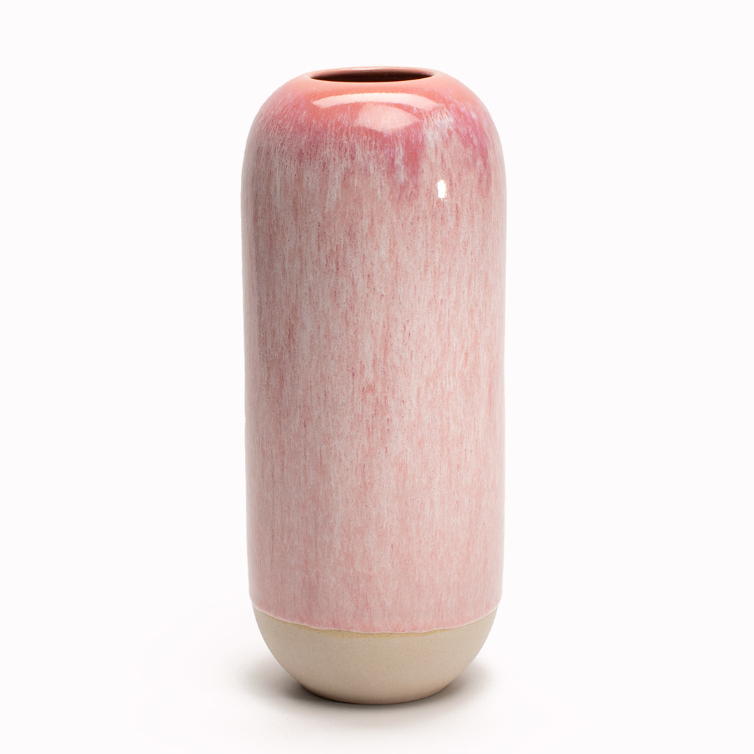 Yuki Drip Glaze Vase | Raspberry Sorbet