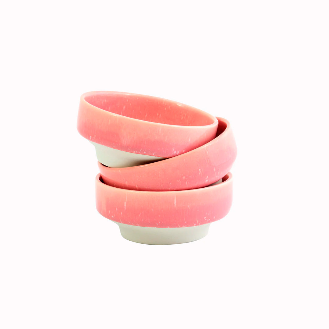 Studio Arhoj's Raspberry Sorbet Dip Dish is a beautifully handcrafted piece of porcelain and is part of the Tokyo tableware series.
