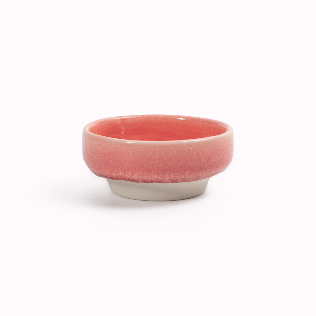 Studio Arhoj's Raspberry Sorbet Dip Dish is a beautifully handcrafted piece of porcelain and is part of the Tokyo tableware series.