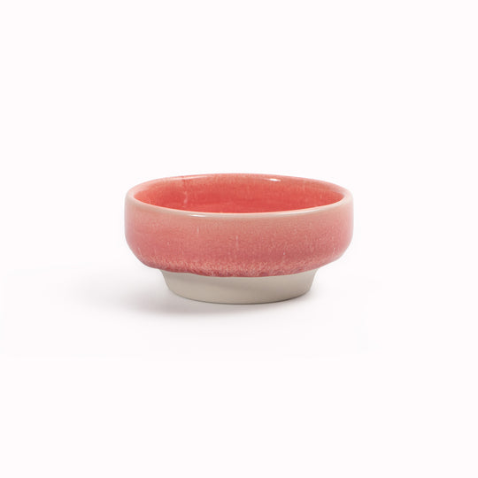 Studio Arhoj's Raspberry Sorbet Dip Dish is a beautifully handcrafted piece of porcelain and is part of the Tokyo tableware series.
