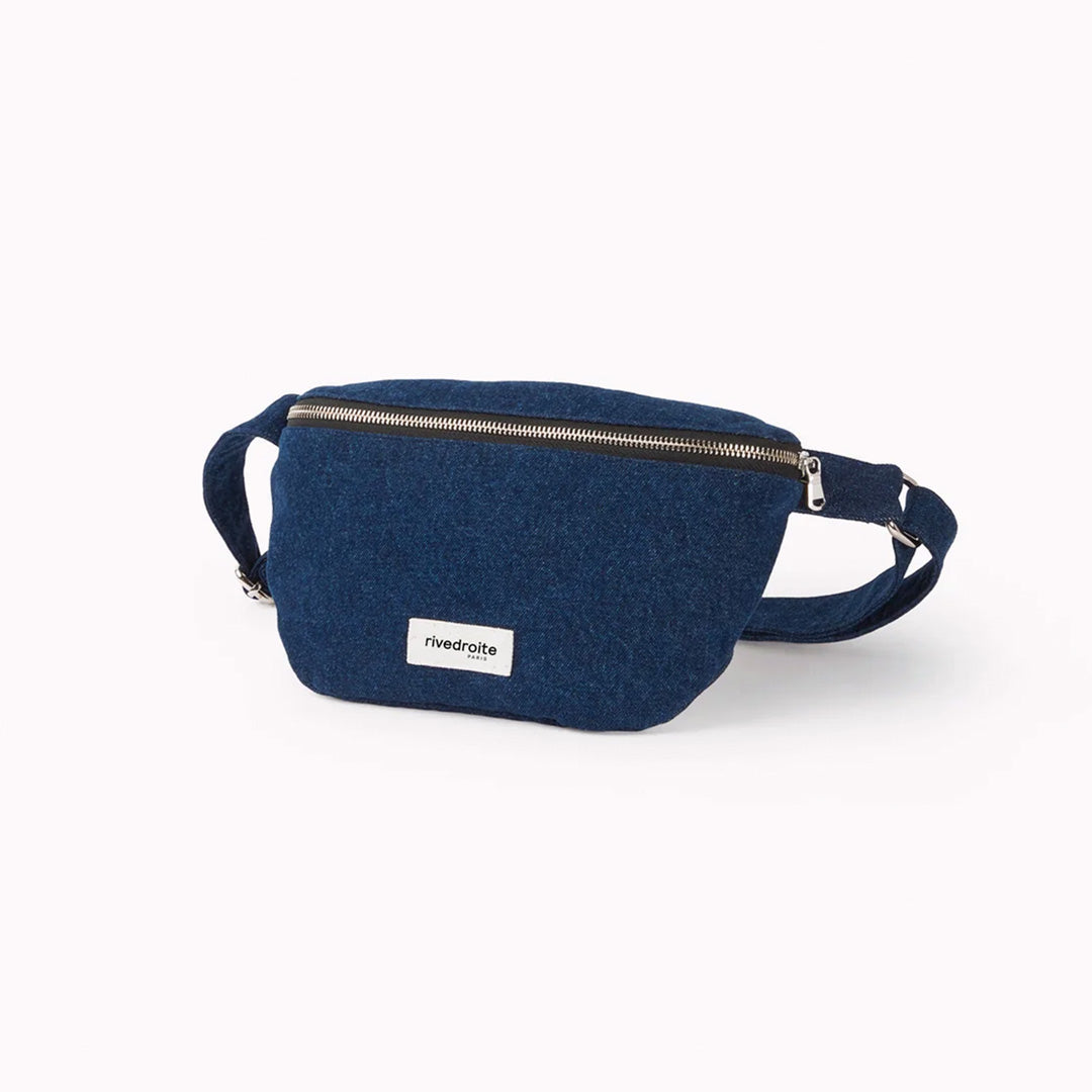 The Custine Belt Bag is a stylish and practical accessory crafted from upcycled raw denim. Designed by Rive Droite