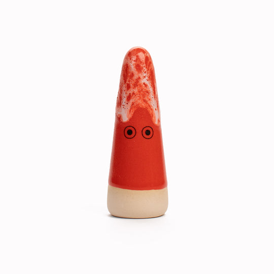 Ghost | Ceramic Figurine | Red Hues