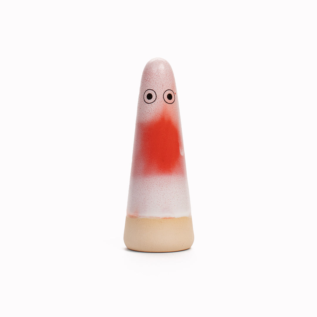 Ghost | Ceramic Figurine | Red Hues