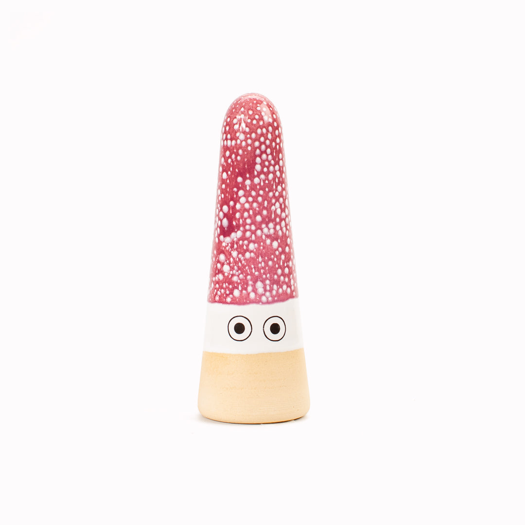 Ghost | Ceramic Figurine | Red Hues