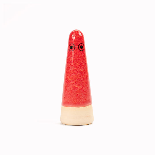 Ghost | Ceramic Figurine | Red Hues