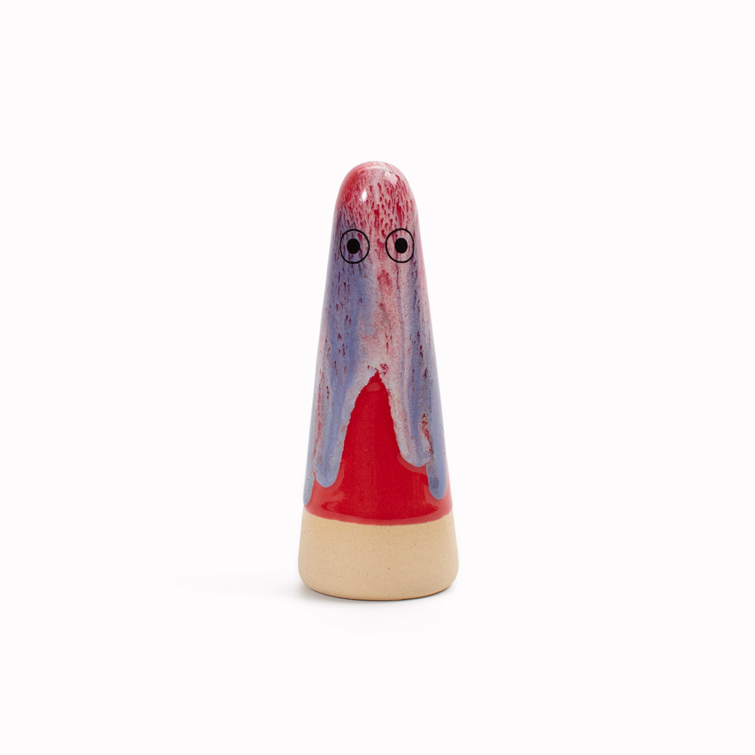Ghost | Ceramic Figurine | Red Hues