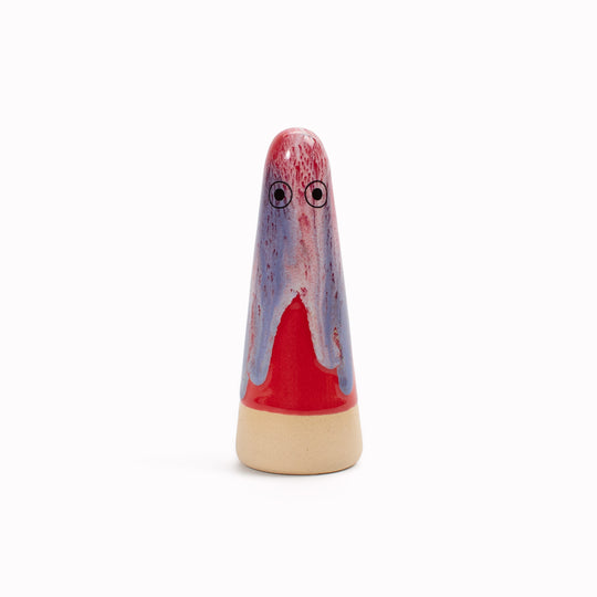 Ghost | Ceramic Figurine | Red Hues