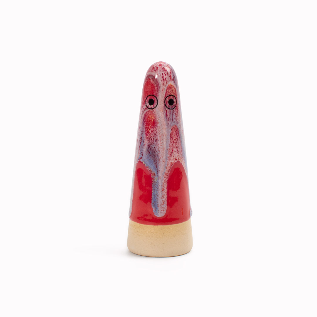 Ghost | Ceramic Figurine | Red Hues