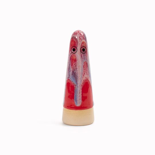 Ghost | Ceramic Figurine | Red Hues