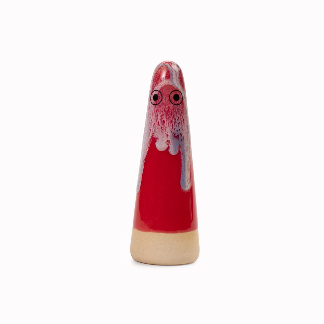 Ghost | Ceramic Figurine | Red Hues