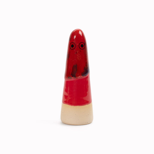 Ghost | Ceramic Figurine | Red Hues