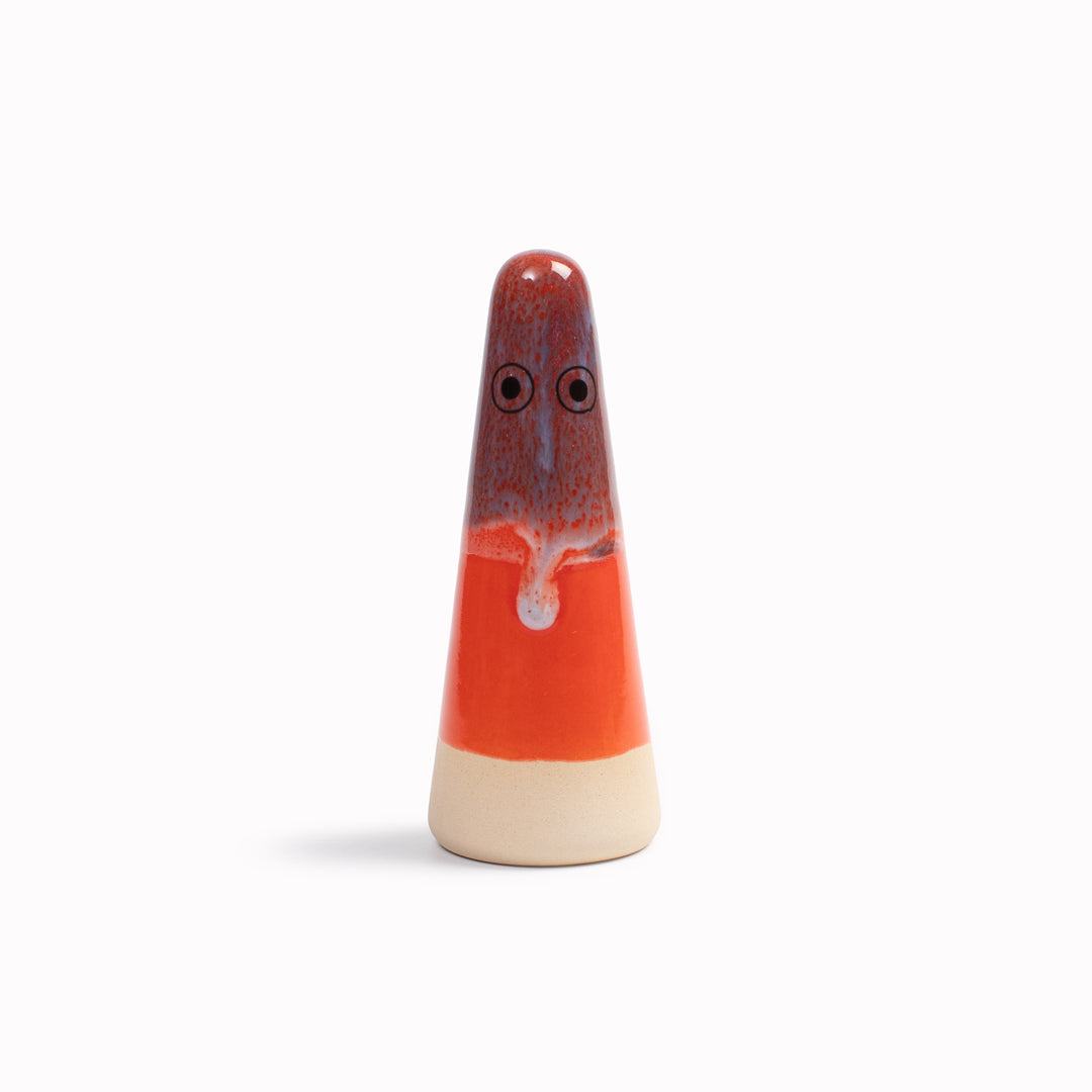 Ghost | Ceramic Figurine | Red Hues