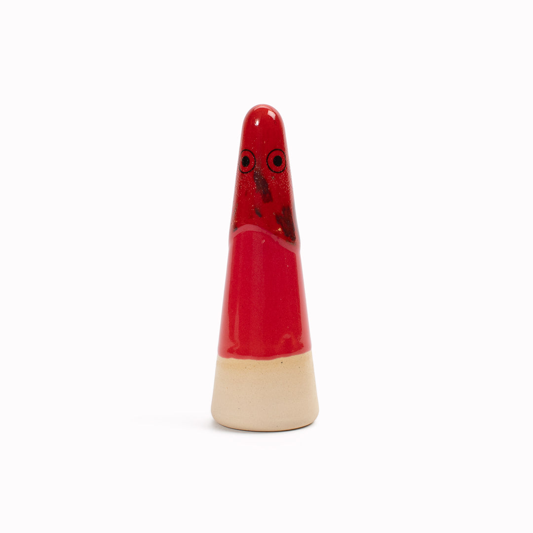 Ghost | Ceramic Figurine | Red Hues