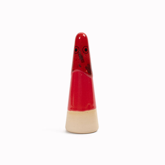 Ghost | Ceramic Figurine | Red Hues