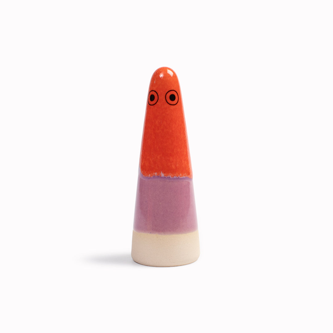 Ghost | Ceramic Figurine | Red Hues