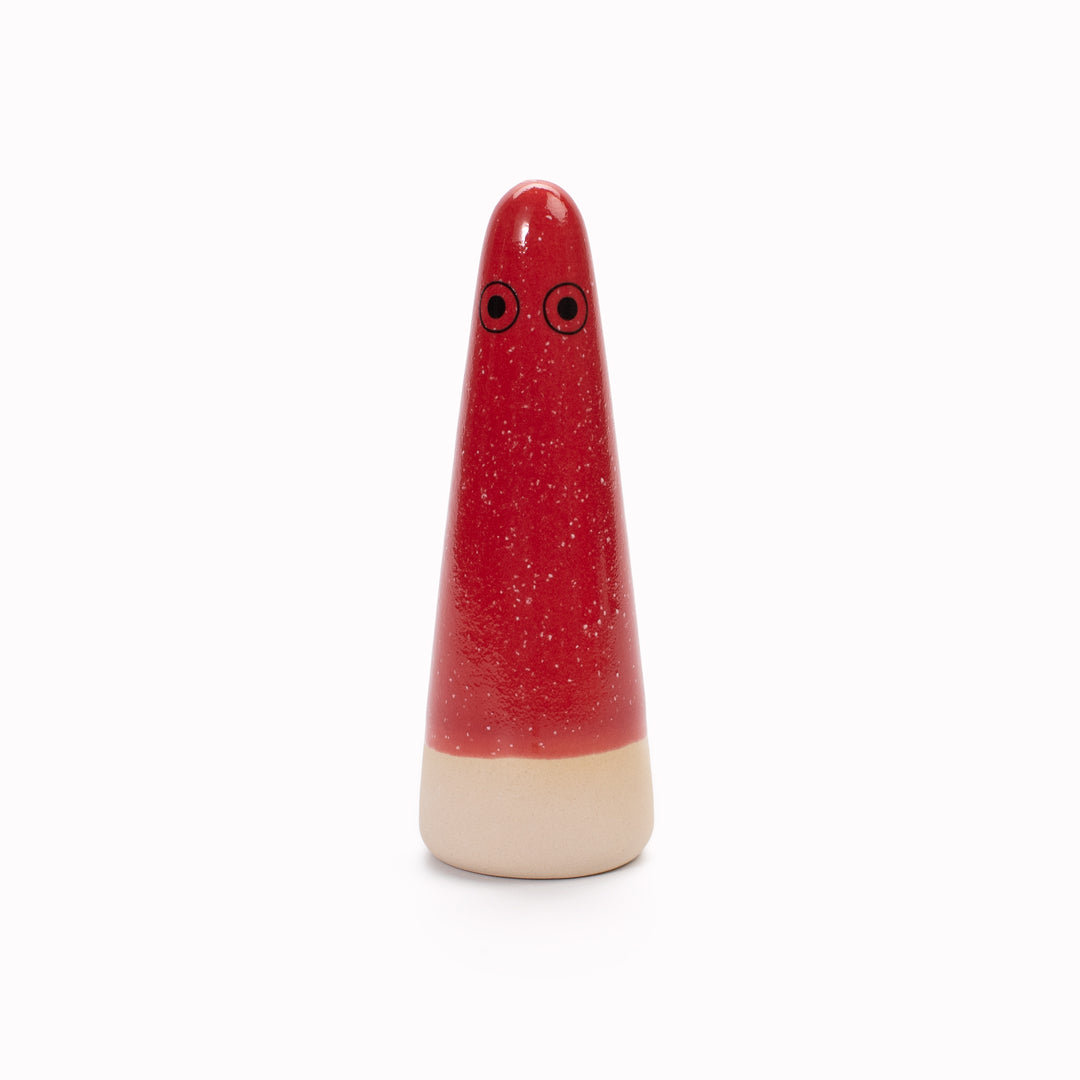 Ghost | Ceramic Figurine | Red Hues