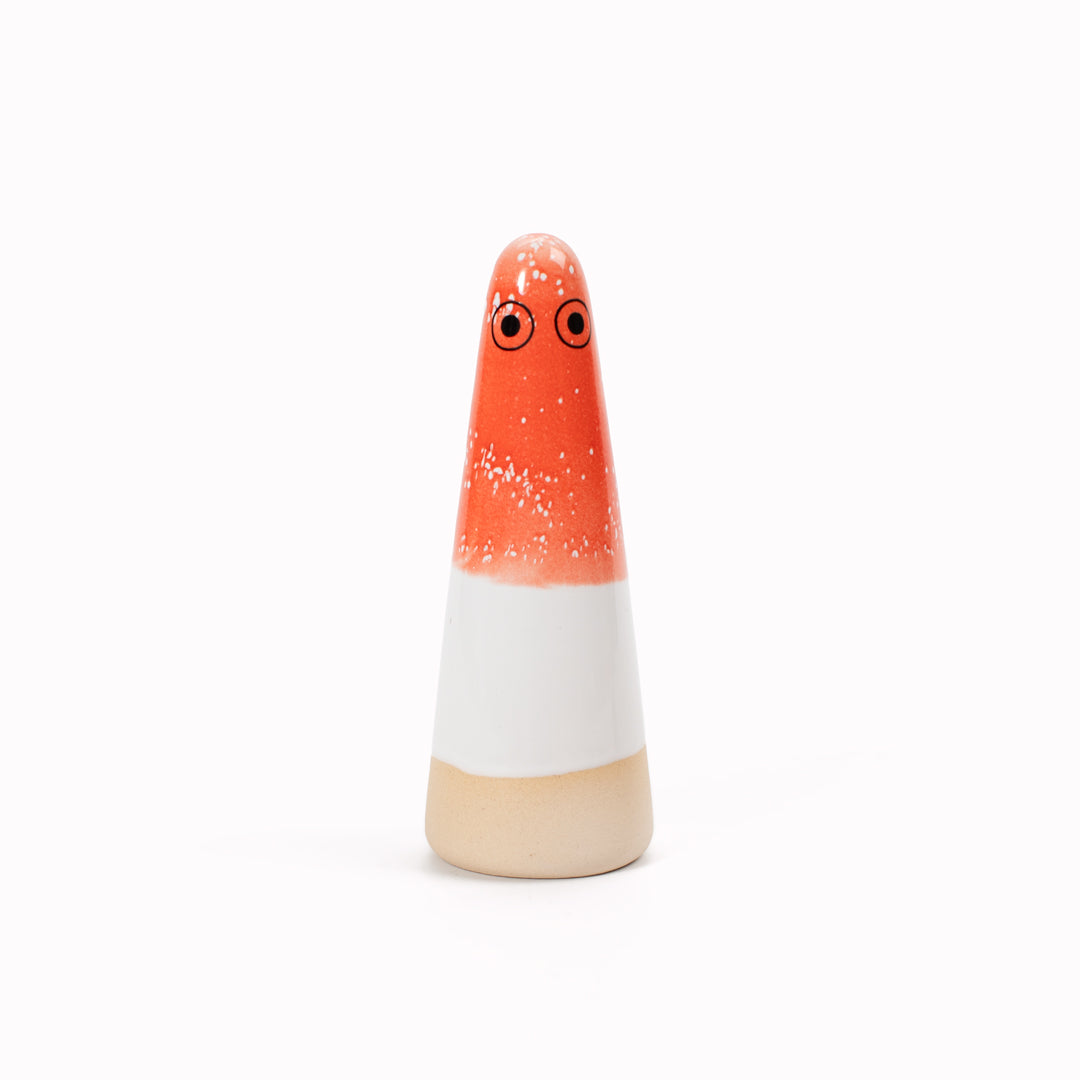 Ghost | Ceramic Figurine | Red Hues