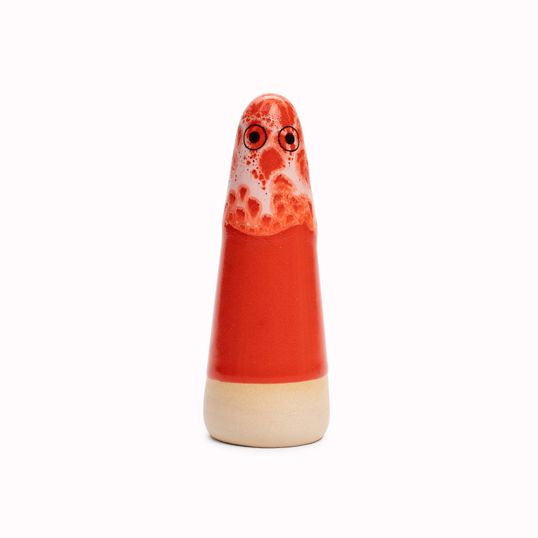 Ghost | Ceramic Figurine | Red Hues